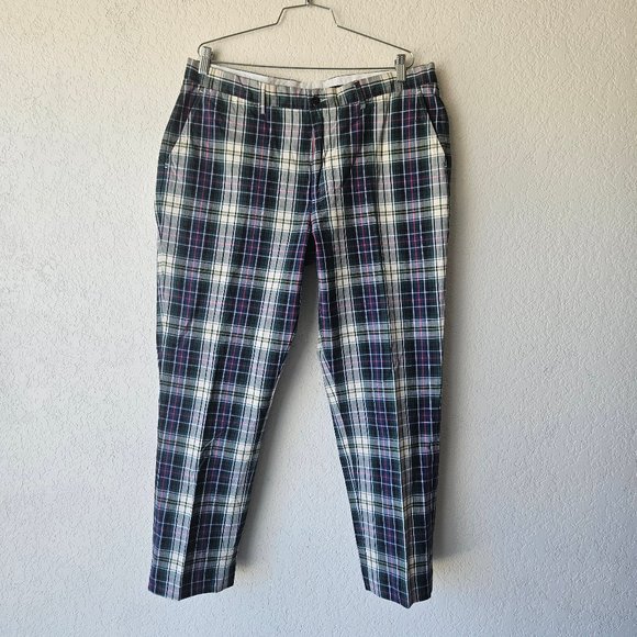 Polo Ralph Lauren Other - Vintage Polo Ralph Lauren Tartan Plaid Cotton Golf Yacht Pants Mens 36/29